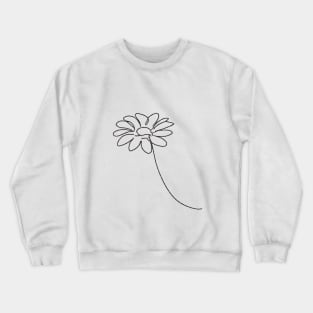 Flower Line Art Crewneck Sweatshirt